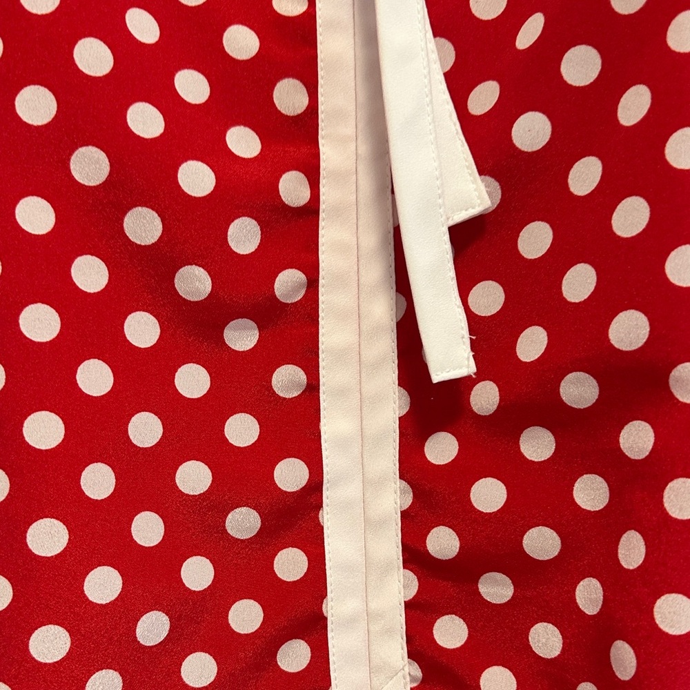 C Red and White Polka Dot Top - Picture 7 of 9